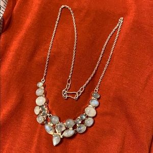 Moonstone look necklace.